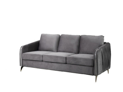 Hathaway - Velvet Fabric Sofa Set