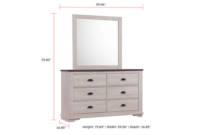 Coralee - Dresser, Mirror - Grand Furniture GA