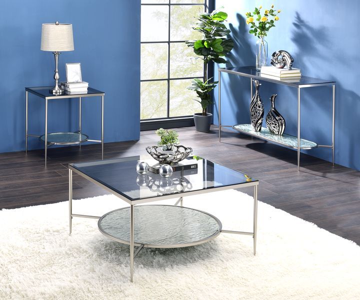 Adelrik - Accent Table - Glass & Chrome Finish - Grand Furniture GA