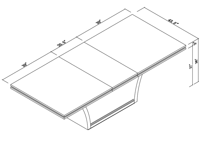 D832 - Dining Table And 6 Chair Set - Wenge