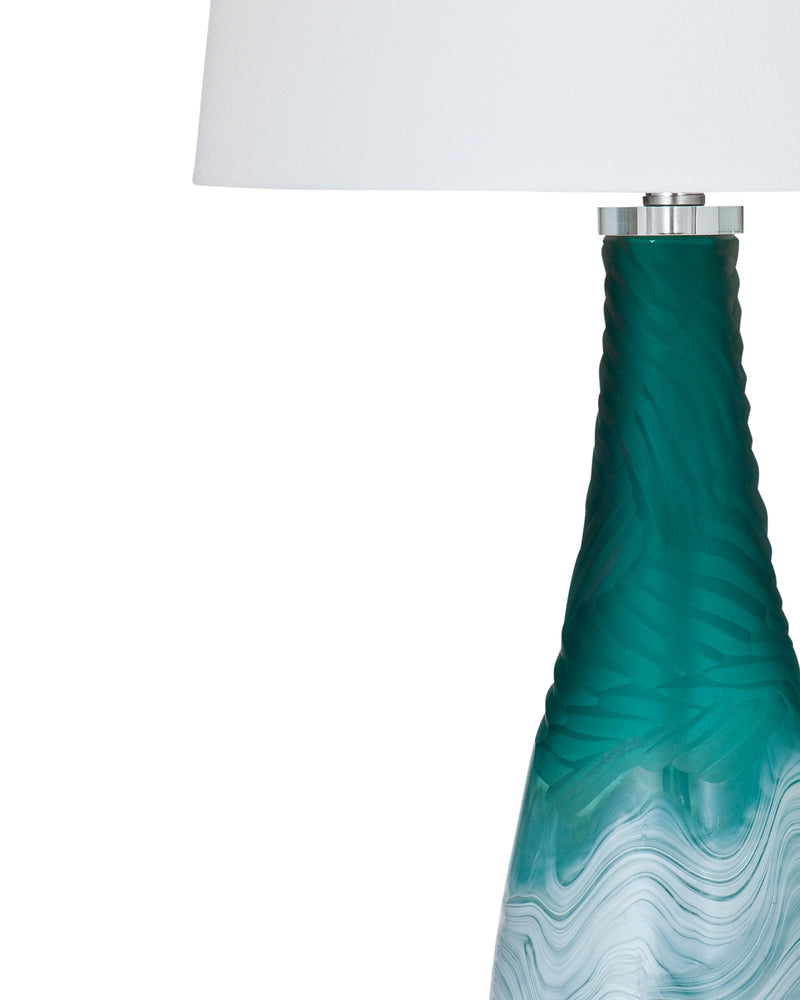 Madison - Table Lamp - Teal / White