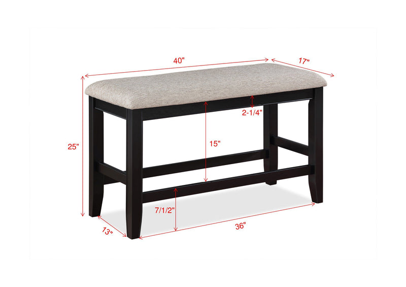 Fulton - Counter Height Bench - Grand Furniture GA