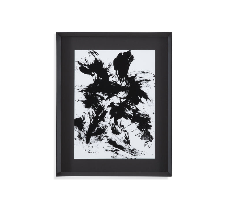 Expressive Abstract II - Framed Print - Black