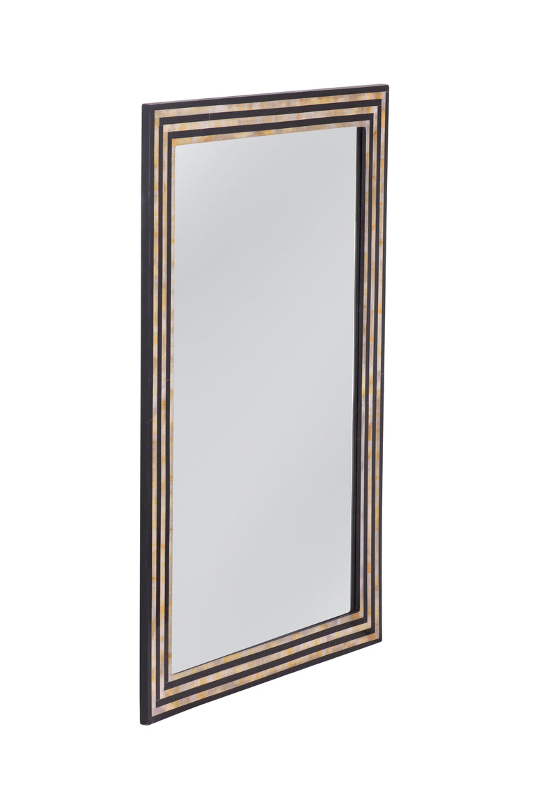 Stepford - Wall Mirror - Black / Cream