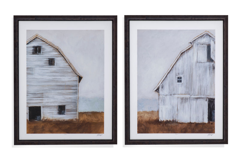 Abandoned Barn II - Framed Print - Silver