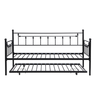 Twin Daybed With Trundle - Black