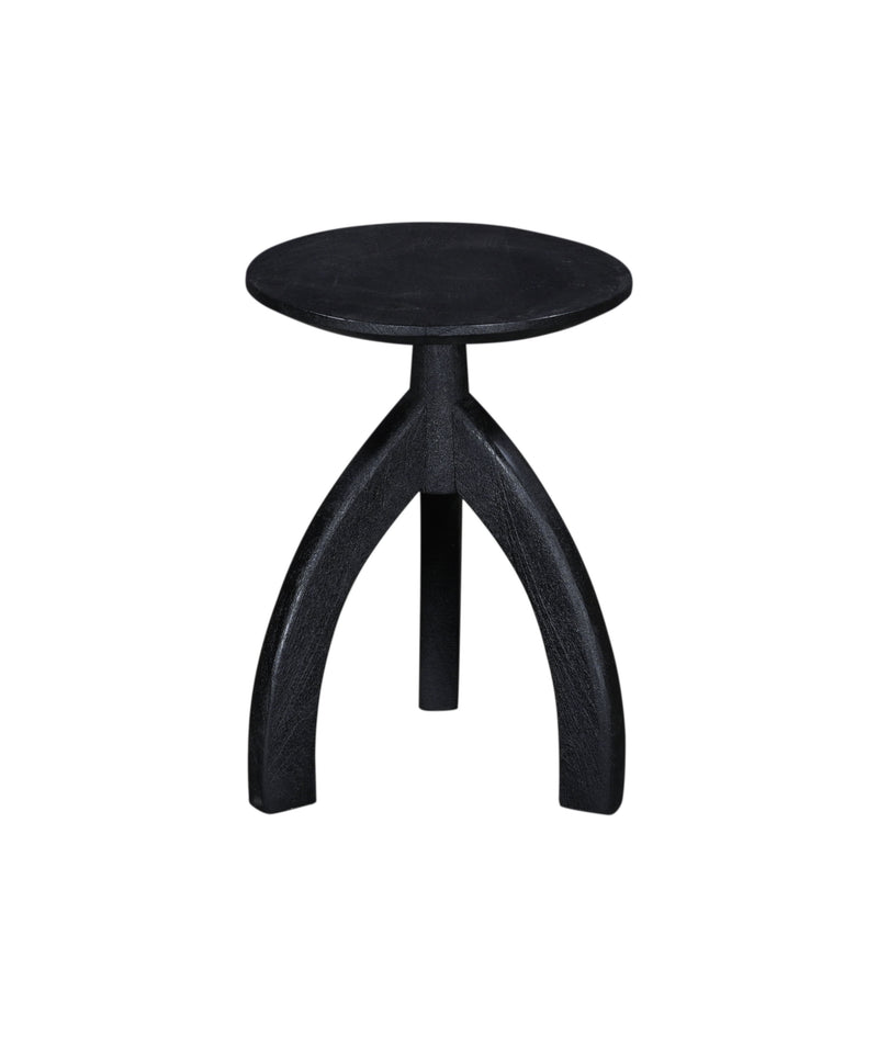 Larson - Accent Table - Sandblasted Black Mango