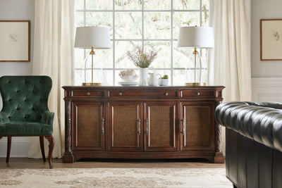 Charleston - Four Door-Three Drawer Buffet - Dark Brown