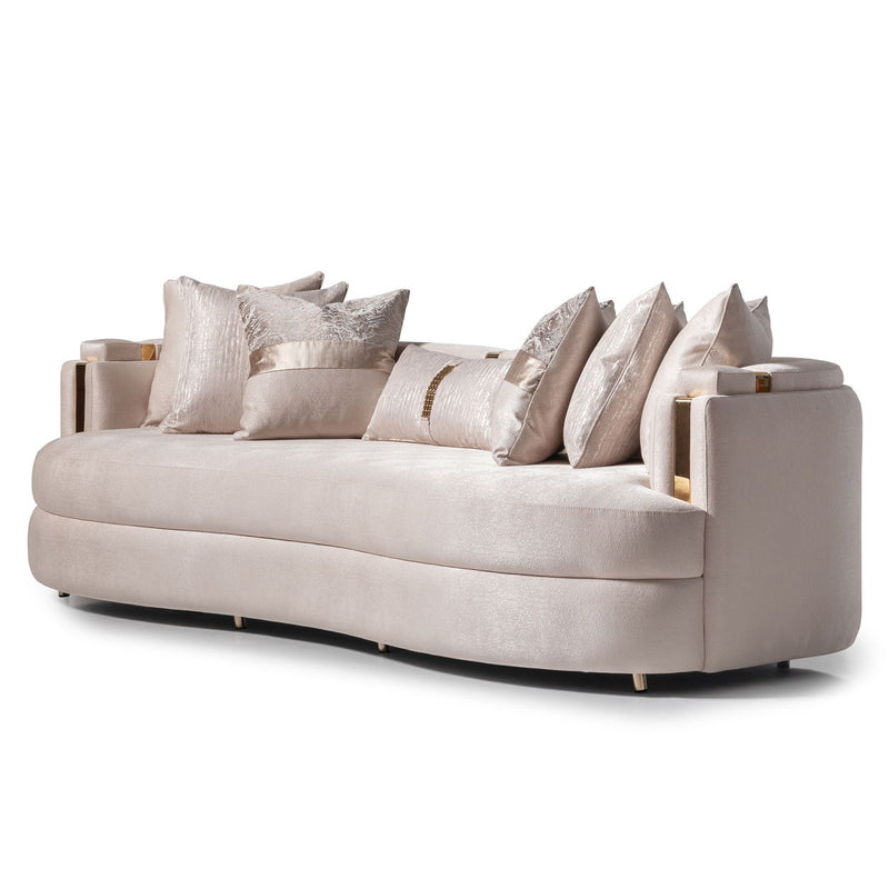 Carmela - Mansion Sofa - Almond/Gold