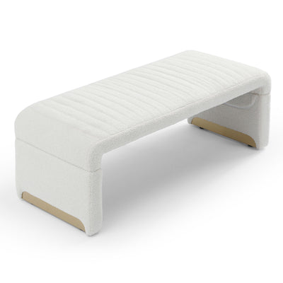 Modern Upholstered End Of Bed Bench Ottoman