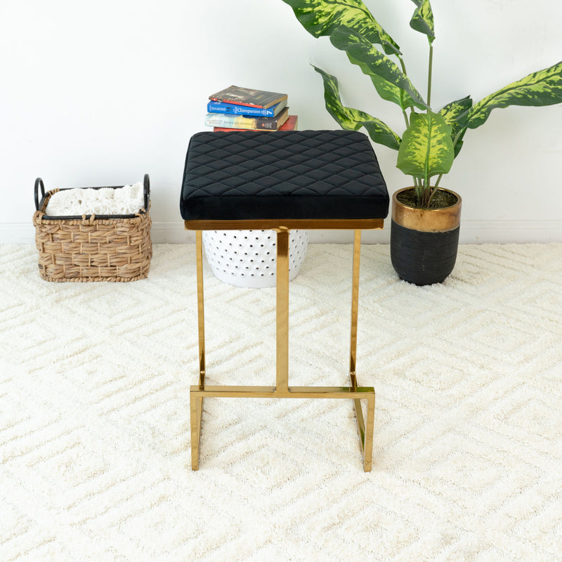 Joel - Mid Century Modern Luxury Upholstered Stool