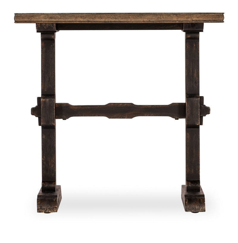 Americana - Trestle End Table - Dark Brown