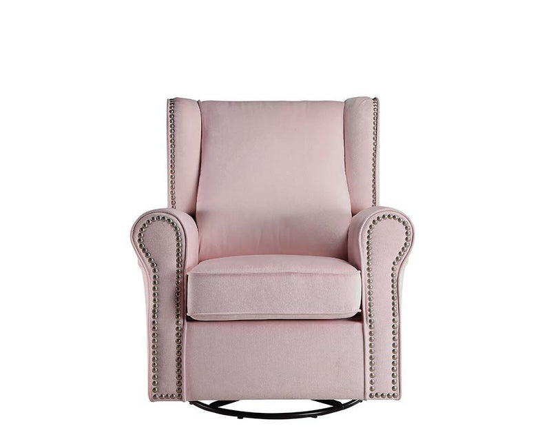 Tamaki - Swivel Chair - Pink Fabric - Grand Furniture GA