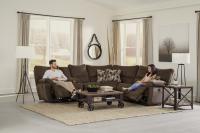 Elliott Sectional - Power Lay Flat Reclining LSF - Chocolate