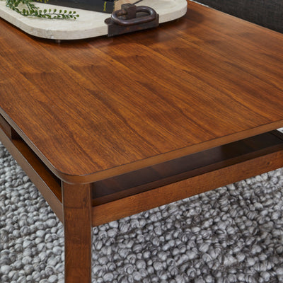 Ludwig - Occasional Rectangular Coffee Table with Drawer - Dark Brown