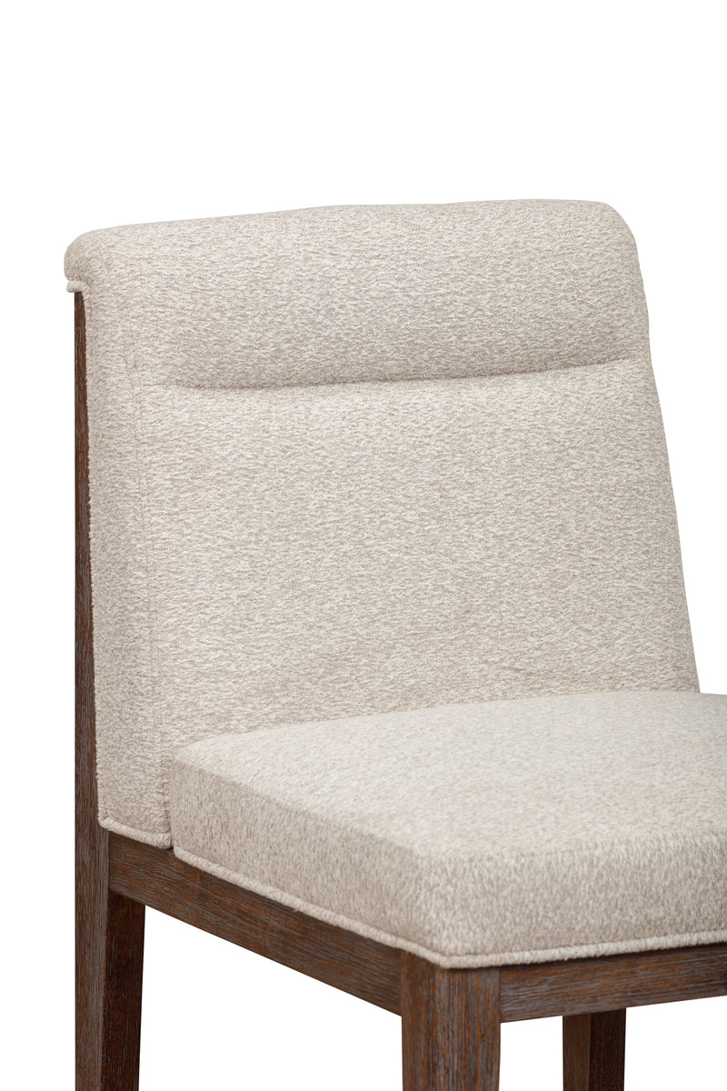 Nova - Dining Chair - Cerused Charcoal Oak / Beige