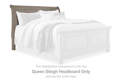 Lettner - Light Gray - Queen Sleigh Headboard