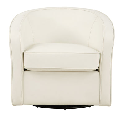 Acadia - Swivel Accent Chair - White