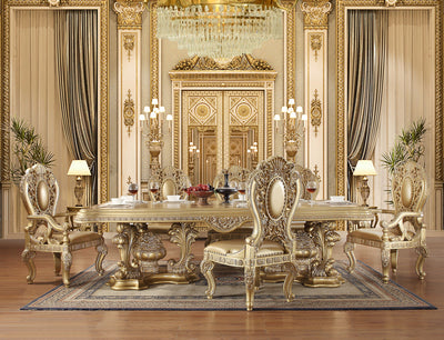 Seville - Dining Table - Gold Finish - Grand Furniture GA