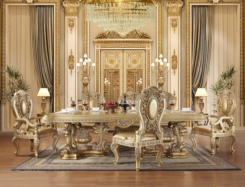 Seville - Dining Table - Gold Finish - Grand Furniture GA