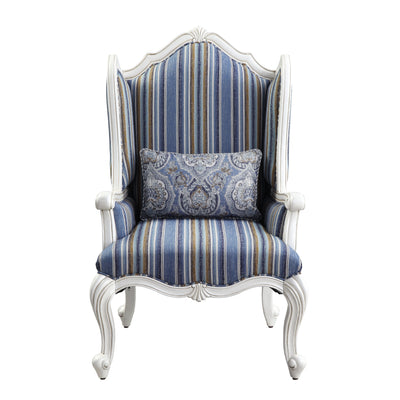 Ciddrenar - Chair - Fabric & White Finish - Grand Furniture GA