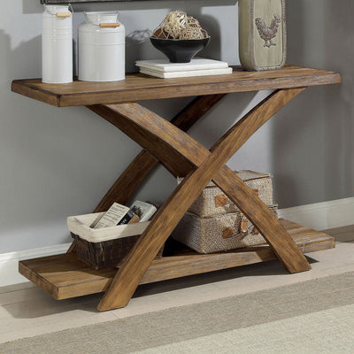 Bryanna - Sofa Table - Antique Light Oak - Grand Furniture GA