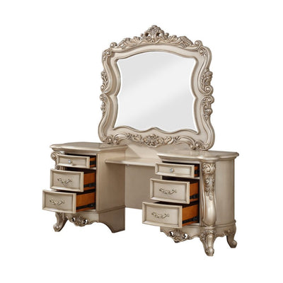 Gorsedd - Vanity Desk - Antique White - Grand Furniture GA