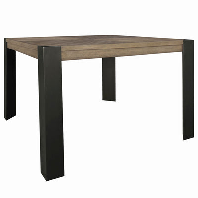 Cedar Fork - Dining 54 In. Square Counter Height Table - Smoked Arabica