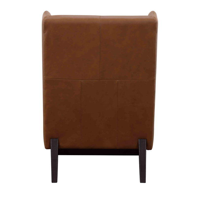 Buckman - Accent Chair - Brown / Glossy Black