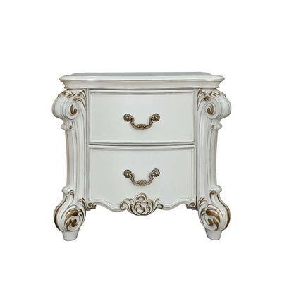 Vendom - Nightstand - Antique Pearl Finish - Grand Furniture GA