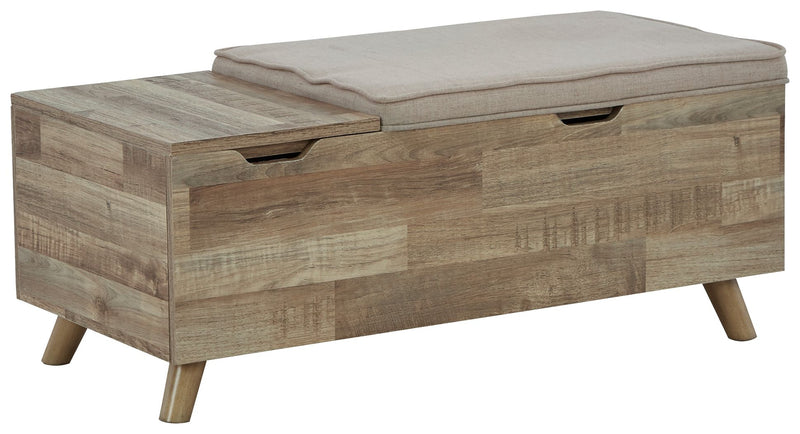 Gerdanet - Beige - Storage Bench