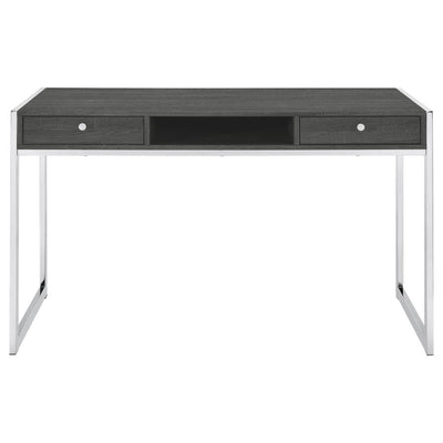 Wallice - 2-Drawer Writing Desk - Weathered Gray