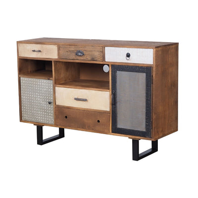 Rustic 2 Drawer Sideboard - Multi