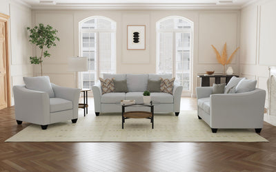 Salizar - Upholstered Flared Arm Sofa Set