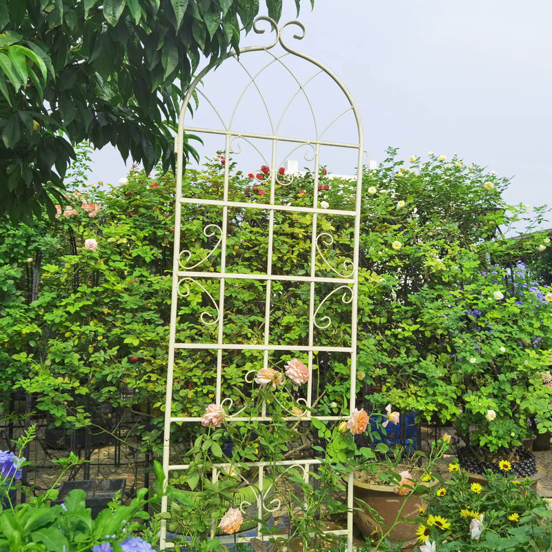 Metal Garden Rustproof Trellis For Climbing Plants Outdoor Flower Support