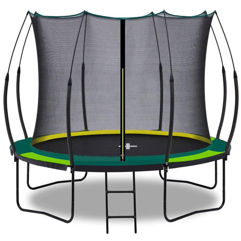 Recreational Trampolines With Enclosure For Kids And Adults With Patented Fiberglass Curved Poles