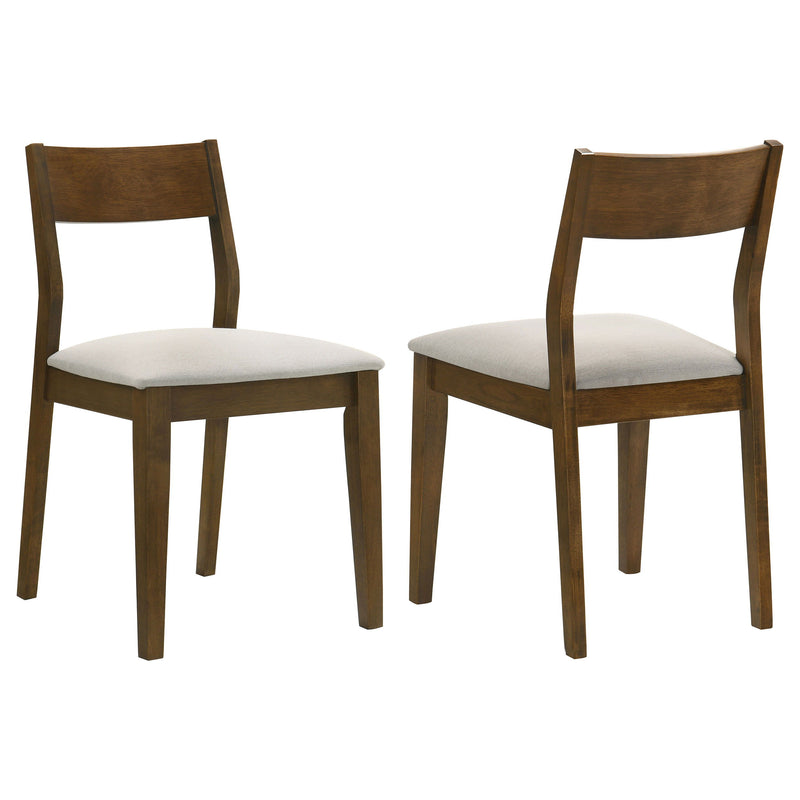 Almonte - Dining Chair Upholstered Seat (Set of 2) - Dark Brown