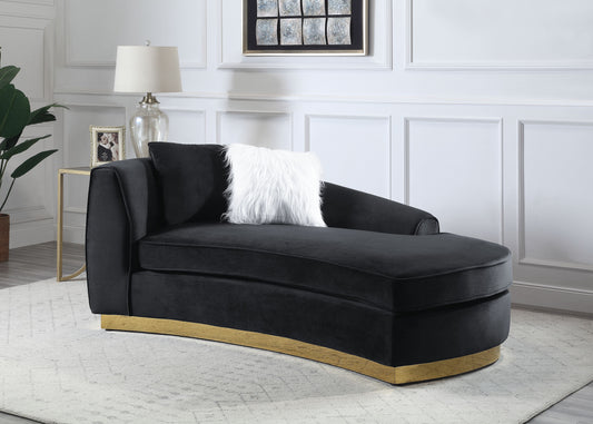 Achelle - Chaise - Black Velvet - Grand Furniture GA