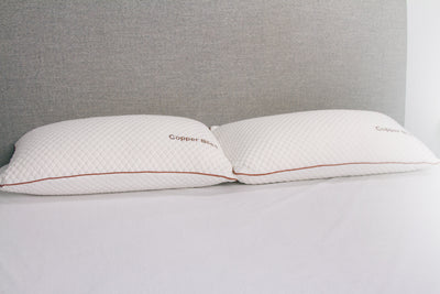 Copper Bliss Pillow - White