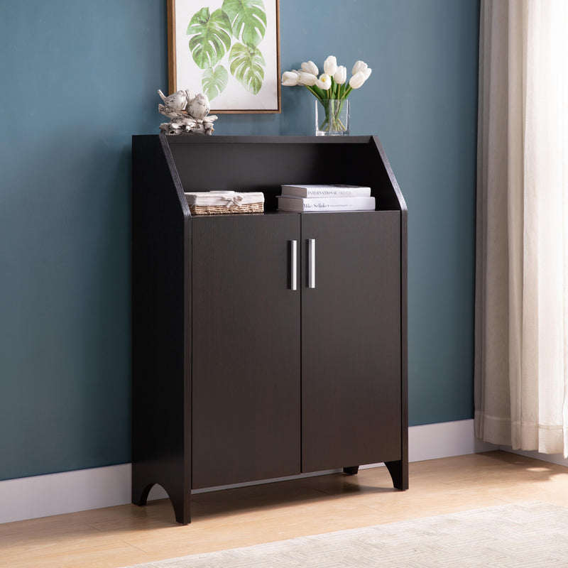 Modern Shoe / Storage Cabinet Two Door With 4 Shelves