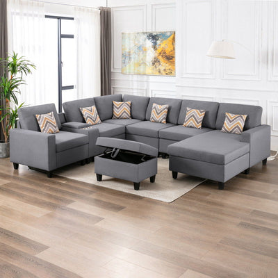 Nolan - 8 Piece Sectional Sofa With Interchangeable Legs