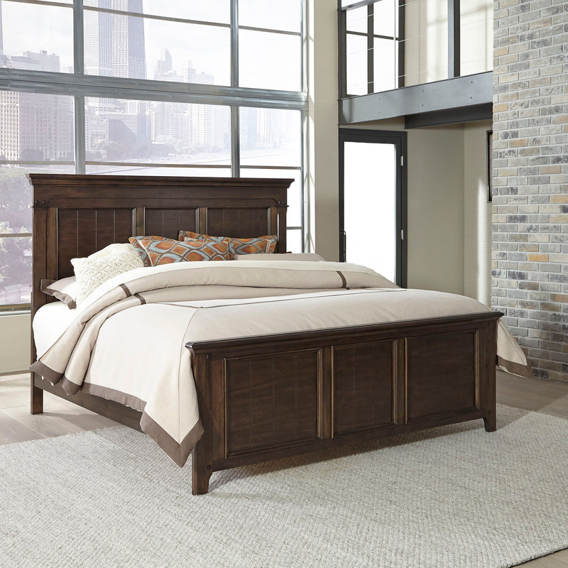 Saddlebrook - Panel Bed, Dresser & Mirror