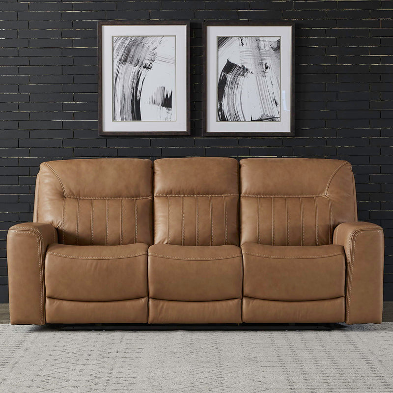 Bennett - Sofa P2 & ZG - Butternut - Butternut Leather