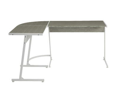 Dazenus - Desk - Gray & White Finish