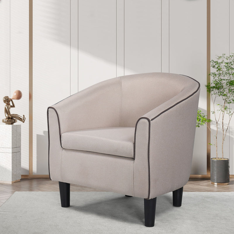 Accent Chair, Modern Accent Arm Chair, Suit For Living Room Bedroom Small Spaces Apartment Office - Beige