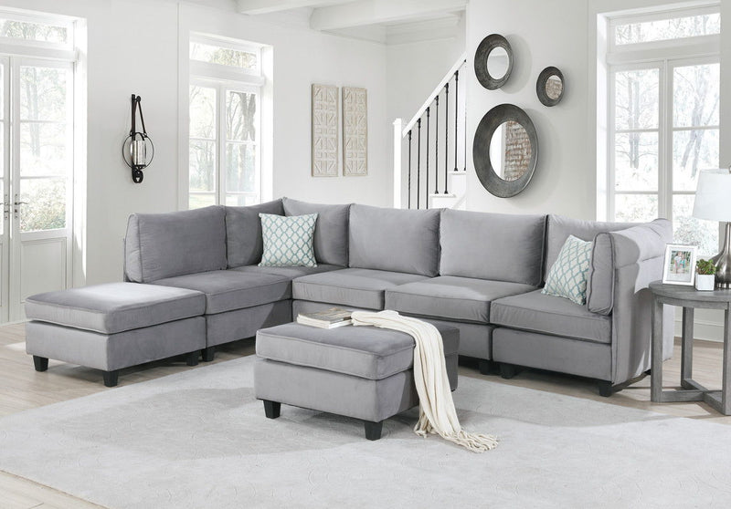 Zelmira - Velvet Sctional Sofa