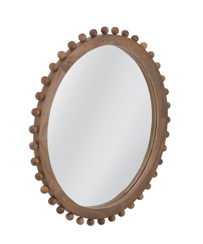 Renn - Round Wall Mirror - Brown