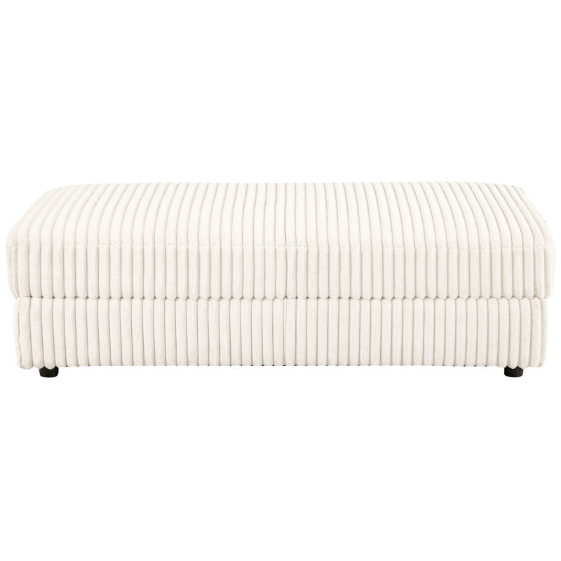 Emberson - Upholstered Rectangular Storage Ottoman - Ivory