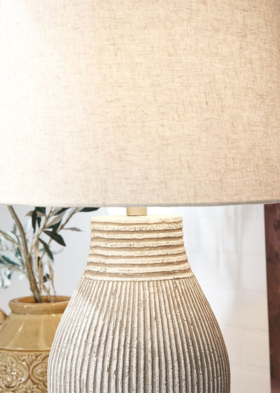 Layal - Beige - Paper Table Lamp