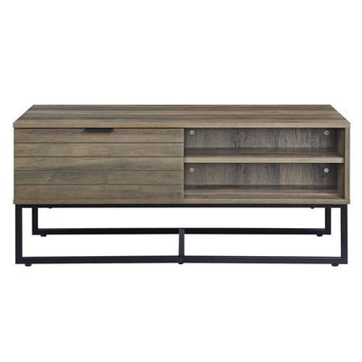 Homare - Accent Table - Rustic Oak & Black Finish - Grand Furniture GA